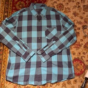 MensXL American Eagle Outfitters Plaid Button Down